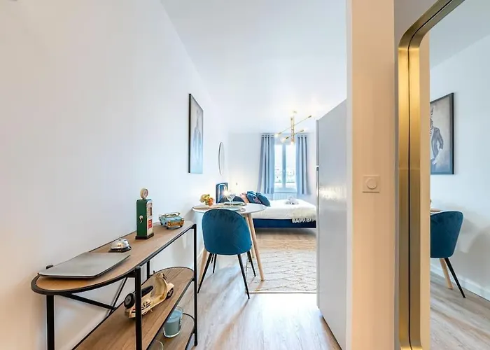 Apartamento Proche Technopole: Lit Double - Fibre - Lave-linge